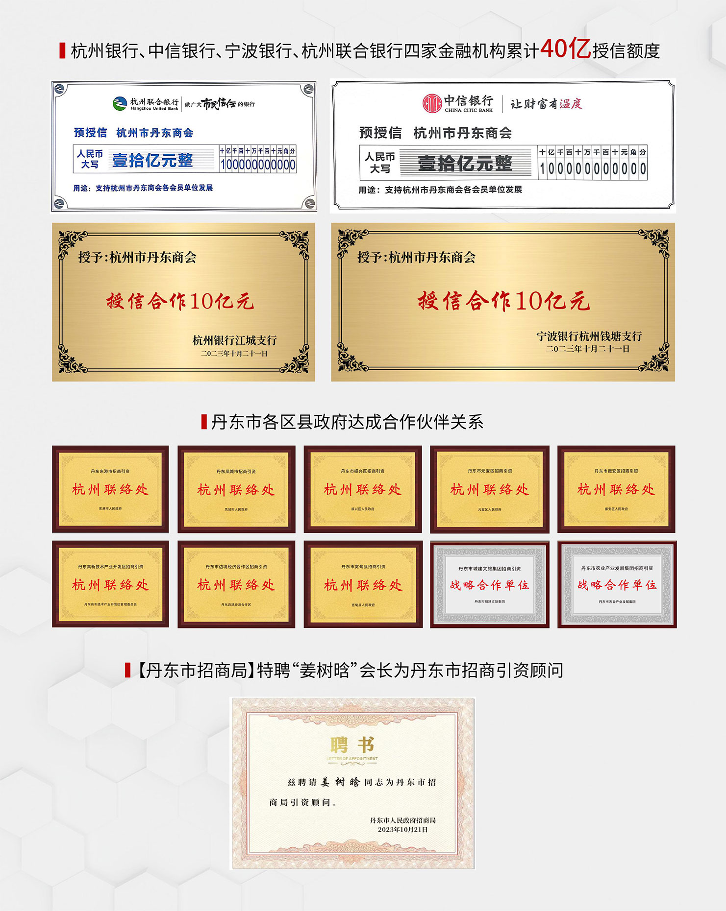 商会荣誉